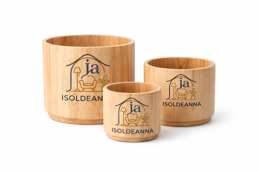 Elegant Natural Wood Planter