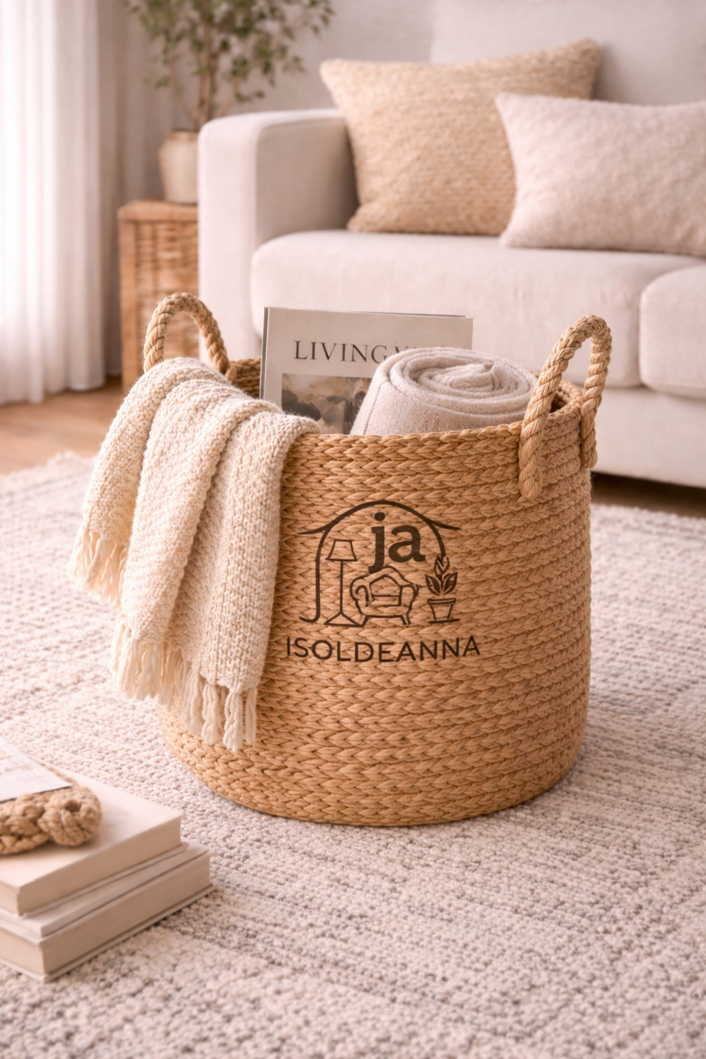 Natural Woven Storage Basket