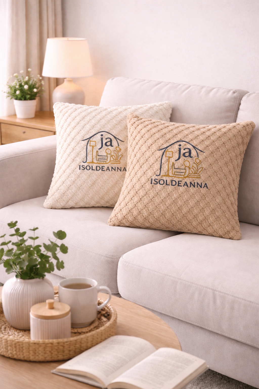 Textured Plush Throw Pillow