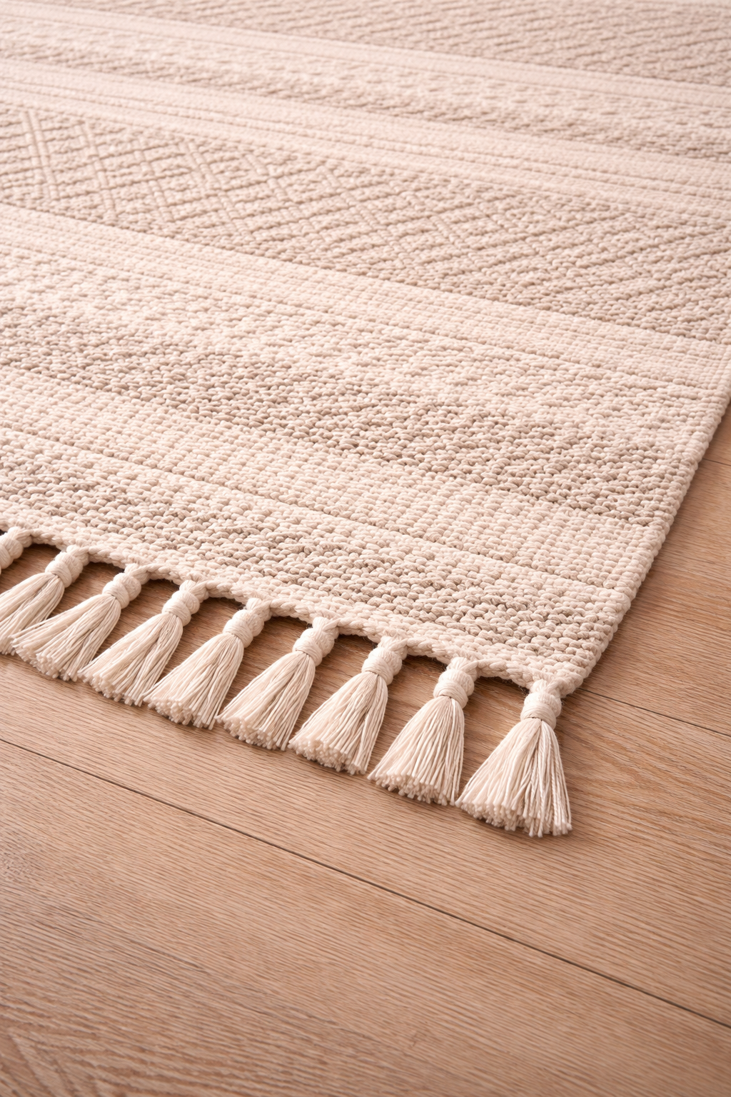 Handwoven Textured Neutral Area Rug