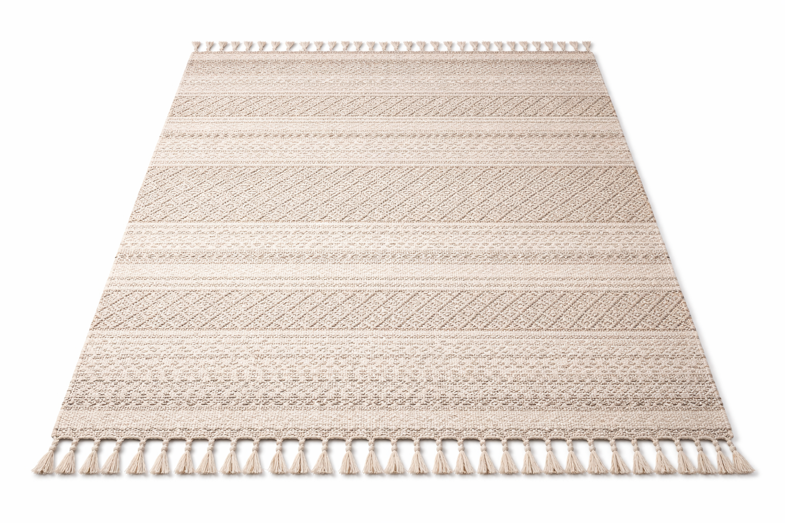 Handwoven Textured Neutral Area Rug