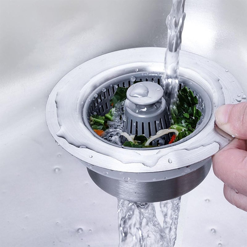 Upgraded 3 in 1 Kitchen Sink Drain Straine