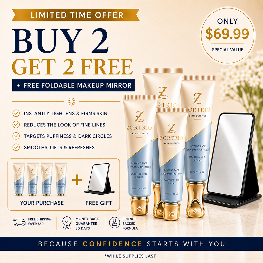 ZORTRIO™ Instant Face Temporary Tightener – Instant visible results in 30 seconds
