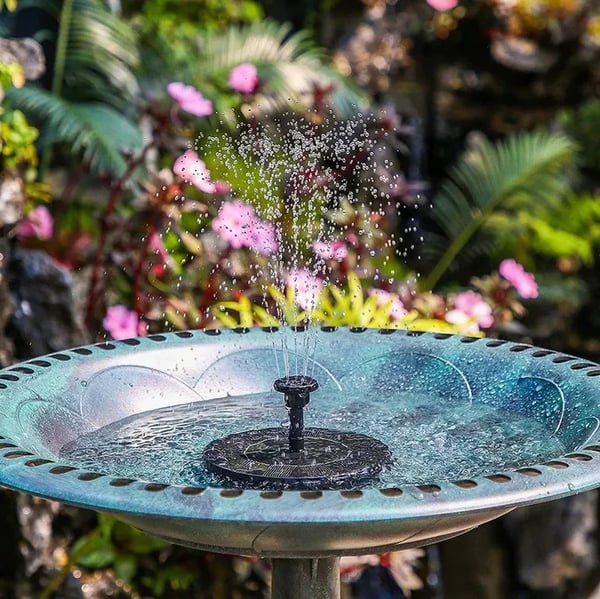 🐦️Compact Solar Bird Fountain Pump – Keep Your Garden Alive!