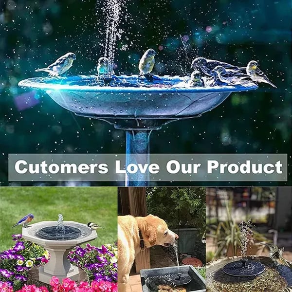 🐦️Compact Solar Bird Fountain Pump – Keep Your Garden Alive!